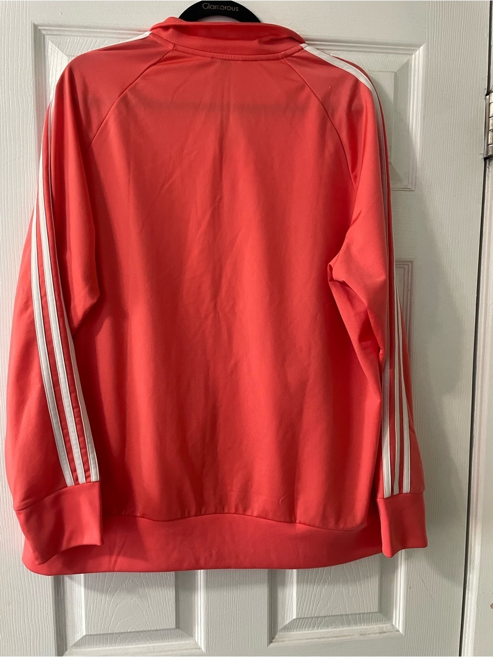 ADIDAS Coral Pink Women's Full-Zip Bomber Track Jacket - Picture 3 of 5